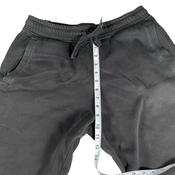 Puma Mens Sweat Shorts Black & Grey Size Medium Drawstring Waist Pockets Cozy - Picture 8 of 8